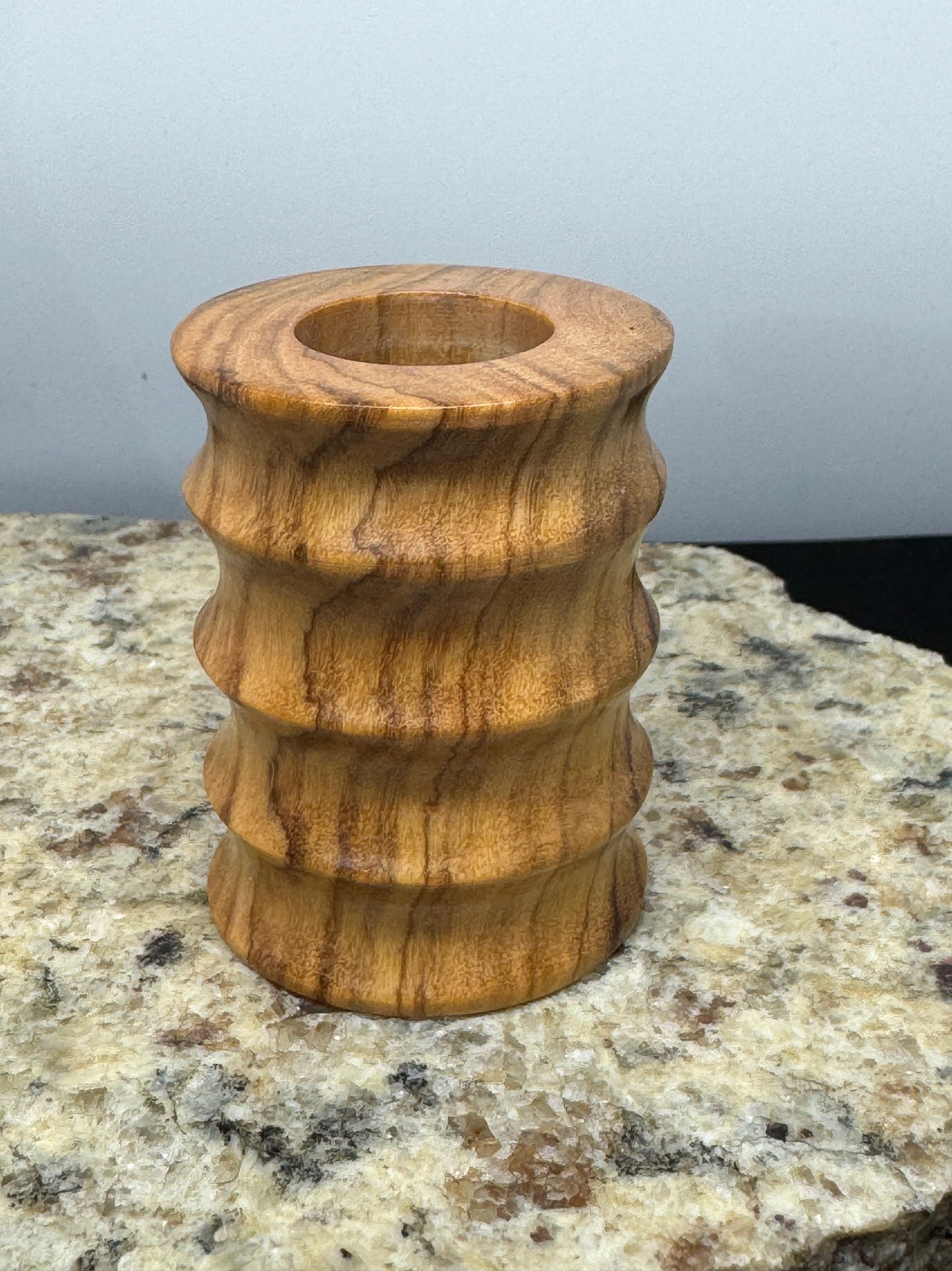Grooved Olive Wood Radiator Pipe Replacement Bowl