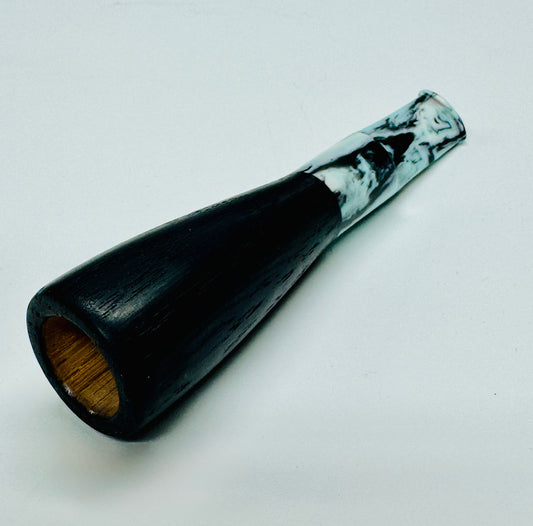 Turquoise Black and White Swirled Cigar Butt Killer