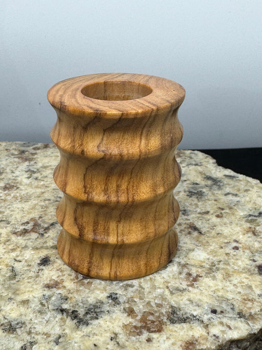 Grooved Olive Wood Radiator Pipe Replacement Bowl