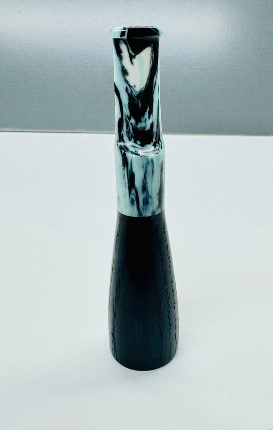 Turquoise Black and White Swirled Cigar Butt Killer