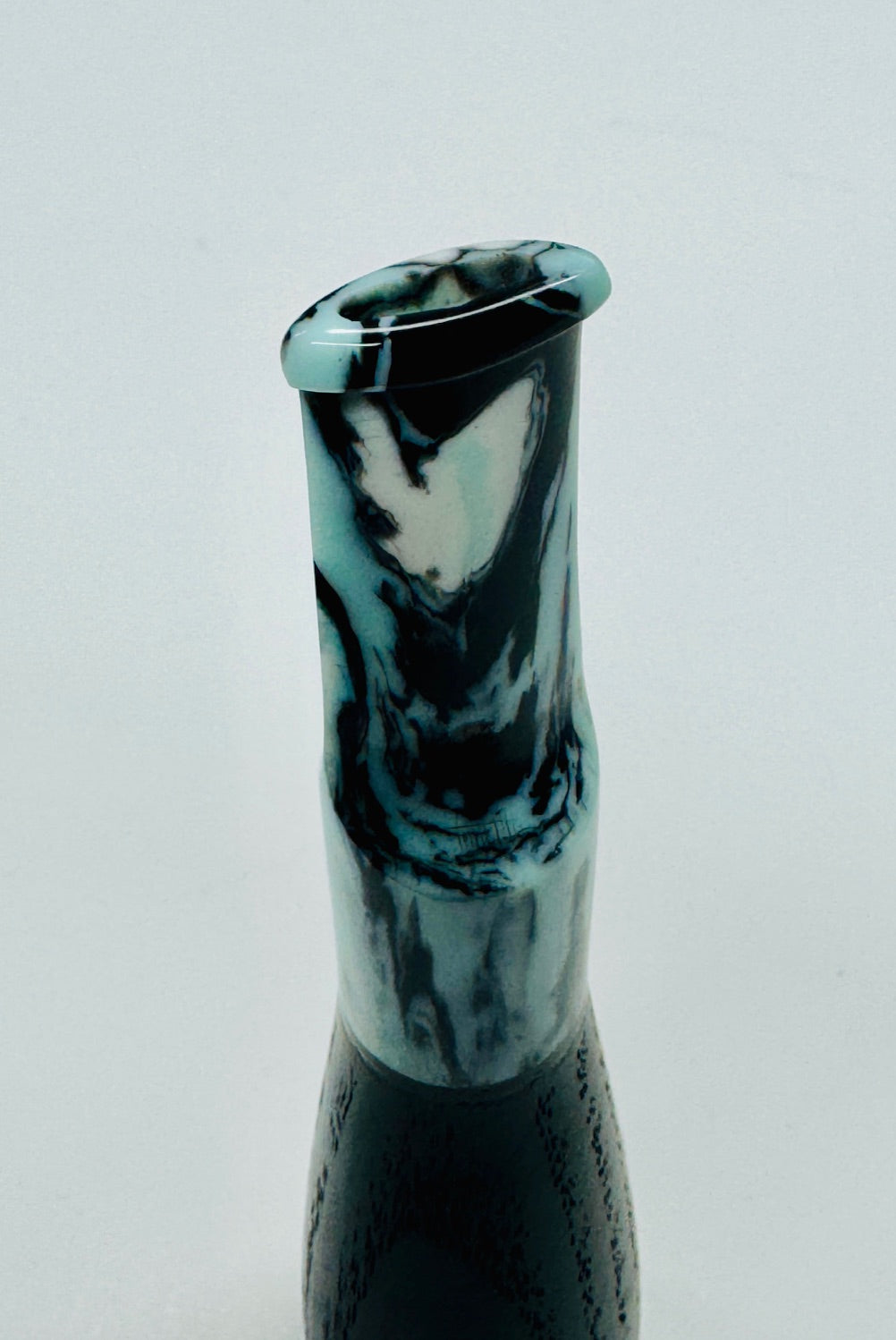 Turquoise Black and White Swirled Cigar Butt Killer