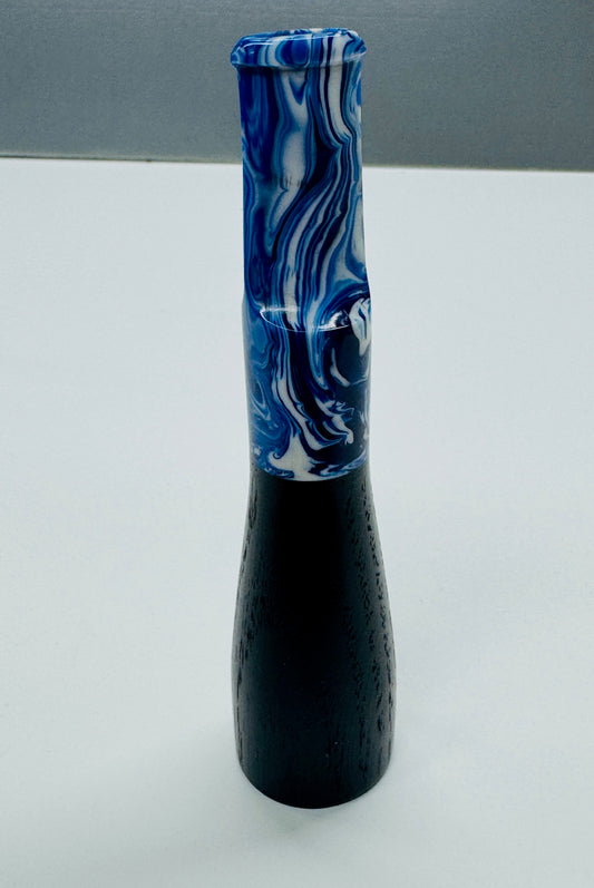 Blue, Black and White Swirled Cigar Butt Killer